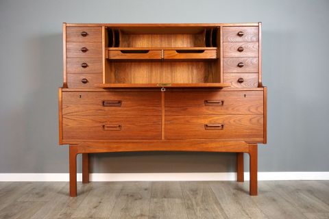 Mid Century Arne Wahl Teak Secretary