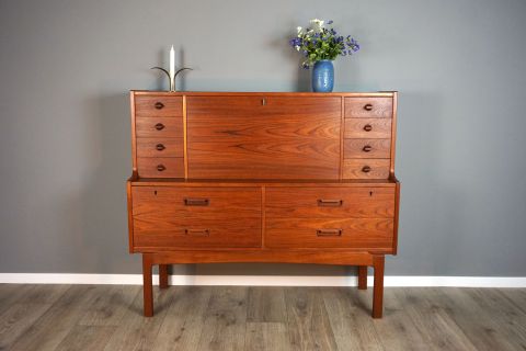 Mid Century Arne Wahl Teak Secretary