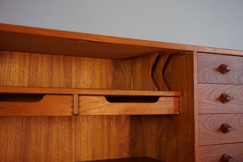 Mid Century Arne Wahl Teak Secretary