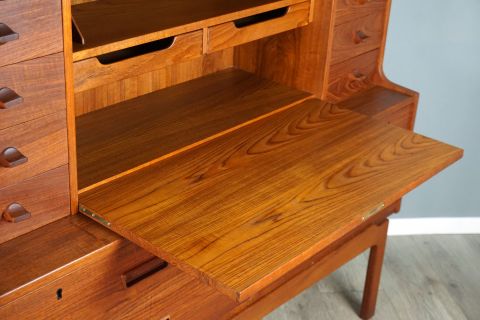 Mid Century Arne Wahl Teak Secretary