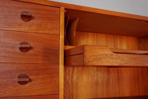 Mid Century Arne Wahl Teak Secretary