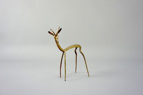 Mid Century Bronce Antilope