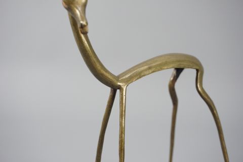 Mid Century Bronce Antilope