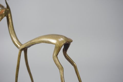 Mid Century Bronce Antilope