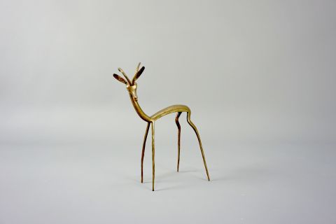 Mid Century Bronce Antilope