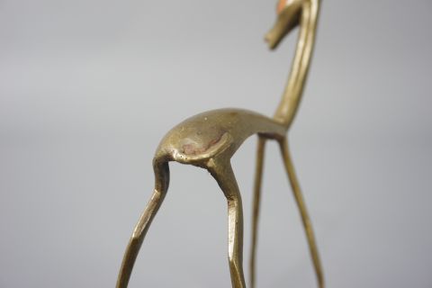 Mid Century Bronce Antilope
