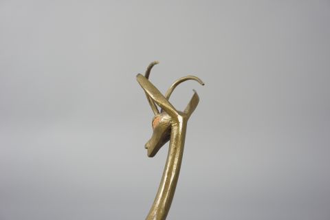 Mid Century Bronce Antilope
