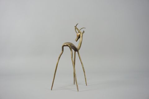 Mid Century Bronce Antilope
