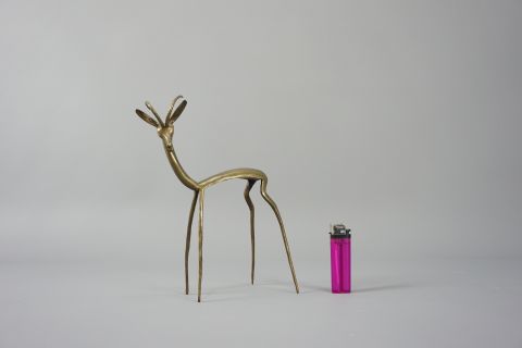 Mid Century Bronce Antilope
