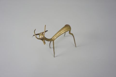 Mid Century Bronce Antilope