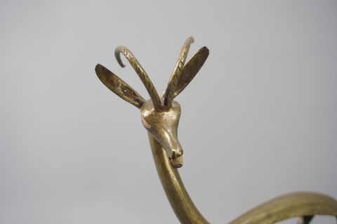 Mid Century Bronce Antilope