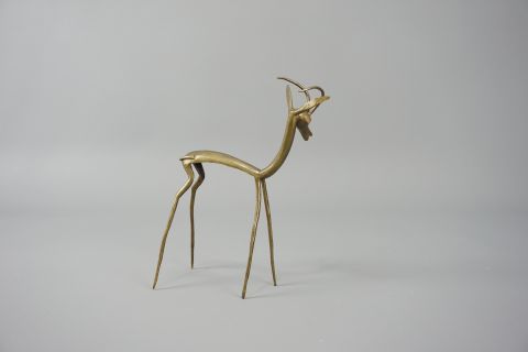 Mid Century Bronce Antilope