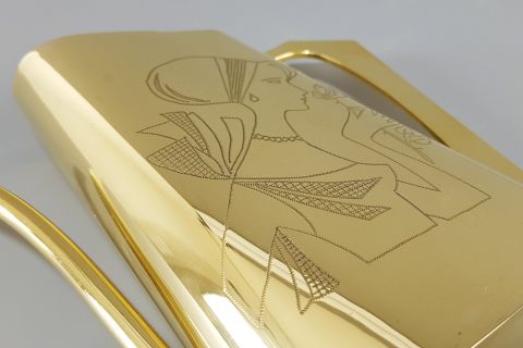 Mid Century Modern Blumen Gießkanne