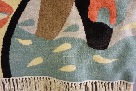 Mid Century Modern Wandteppich