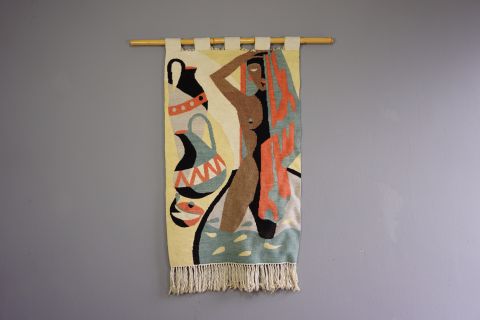 Mid Century Modern Wandteppich