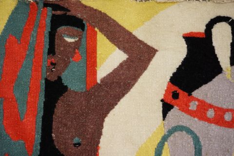 Mid Century Modern Wandteppich