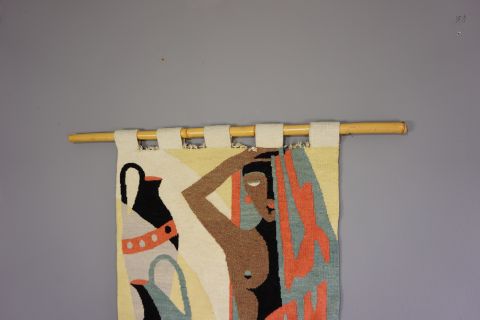 Mid Century Modern Wandteppich