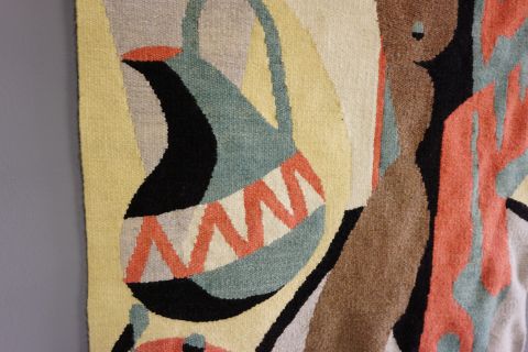 Mid Century Modern Wandteppich