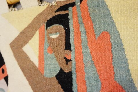 Mid Century Modern Wandteppich