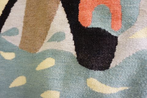 Mid Century Modern Wandteppich