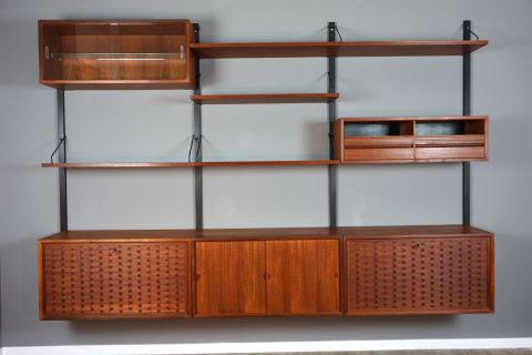 Mid Century Teak Shelf Cado