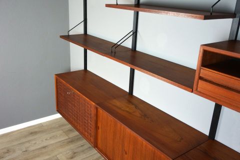 Mid Century Teak Shelf Cado