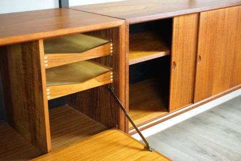 Mid Century Teak Shelf Cado