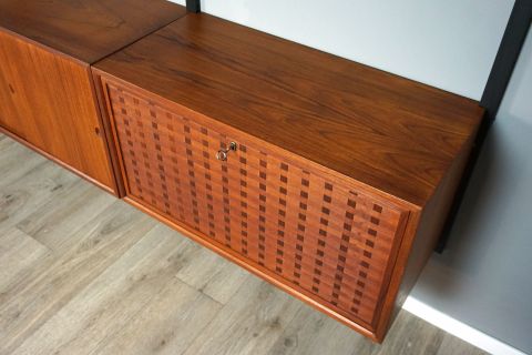 Mid Century Teak Shelf Cado