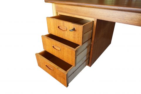 Mid Century Teak Schreibtisch