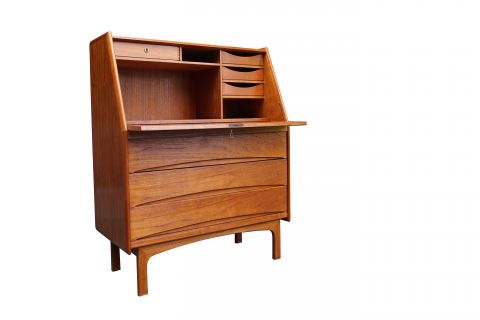 Mid Century Teak Secretary Denmark BPS