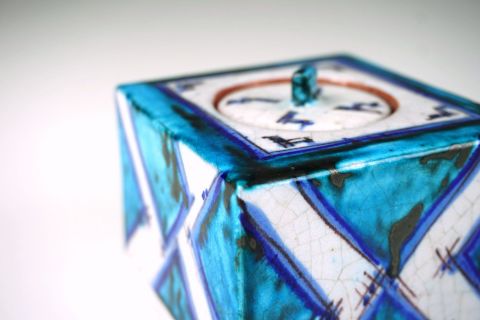 Paul Speck Tintenfass -Majolika