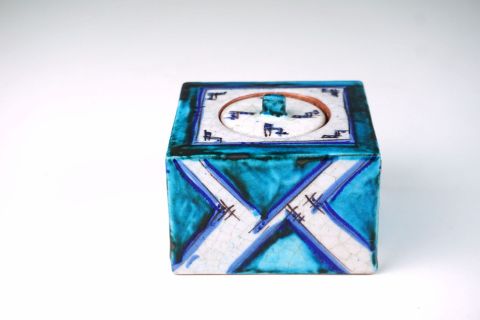 Paul Speck Tintenfass -Majolika