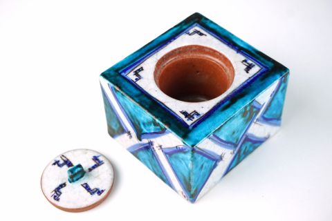 Paul Speck Tintenfass -Majolika