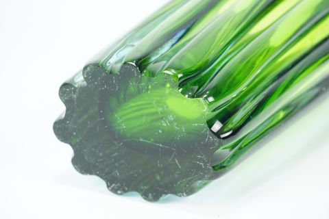 Sommerso a coste glass Vase