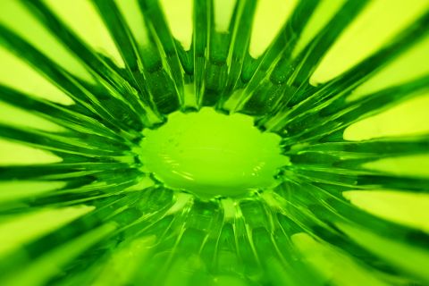 Sommerso a coste glass Vase