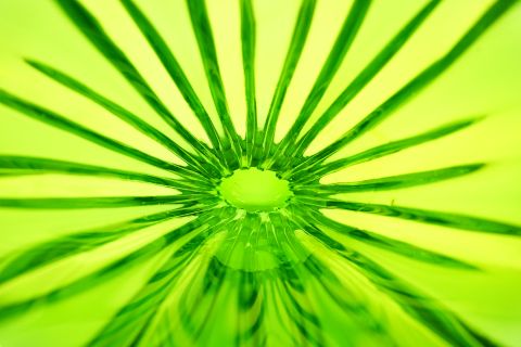 Sommerso a coste glass Vase