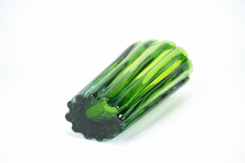 Sommerso a coste glass Vase