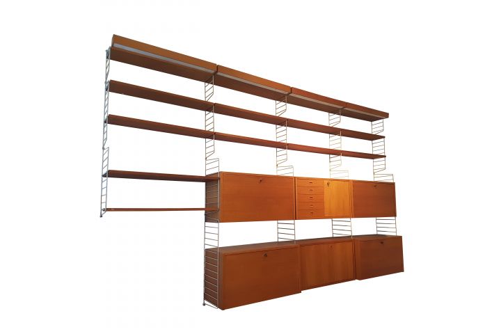 String Teak Regal - Danish Mid Century