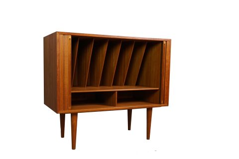 Teak Kai Kristiansen Record Cabinet