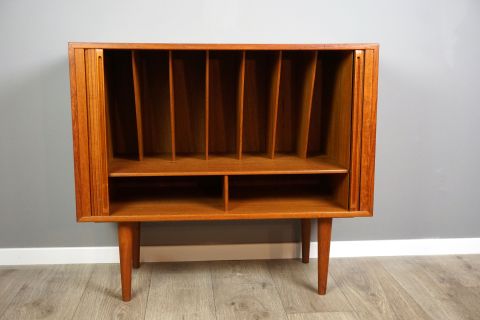 Teak Kai Kristiansen Record Cabinet