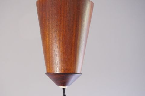 Temde Teak Sisal Deckenleuchte