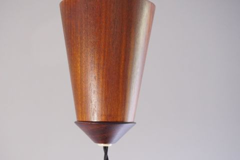 Temde Teak Sisal Deckenleuchte