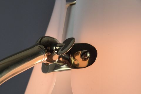 Mid Century brass acrylic tablelamp