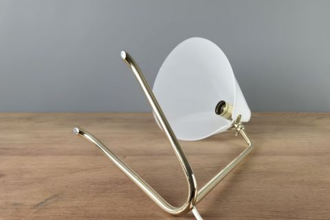 Mid Century brass acrylic tablelamp