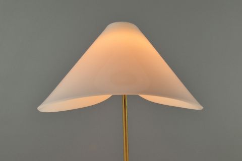 Mid Century brass acrylic tablelamp