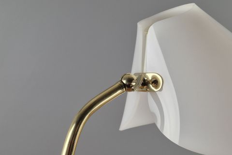 Mid Century brass acrylic tablelamp