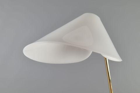 Tischlampe Messing Acrylglas 1950/60