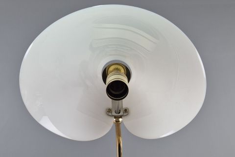 Tischlampe Messing Acrylglas 1950/60