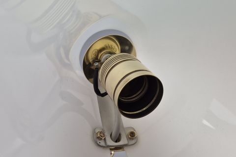 Mid Century brass acrylic tablelamp