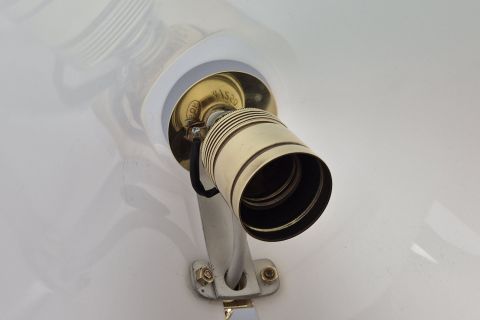 Mid Century brass acrylic tablelamp